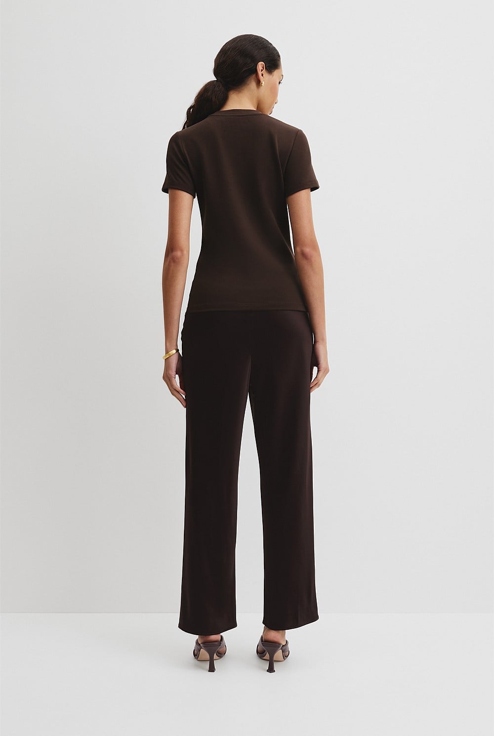 Australian Cotton Blend Fitted T-Shirt