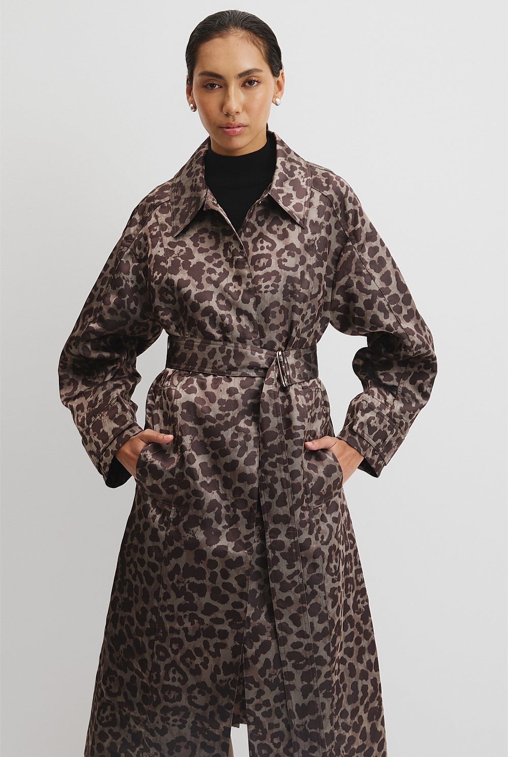 Leopard Jacquard Coat