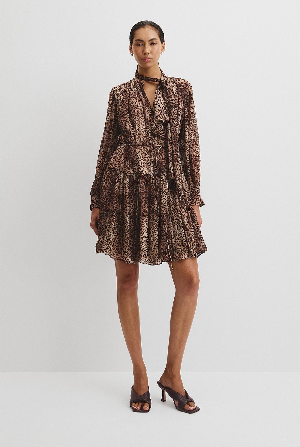 Print Cheetah Mini Dress