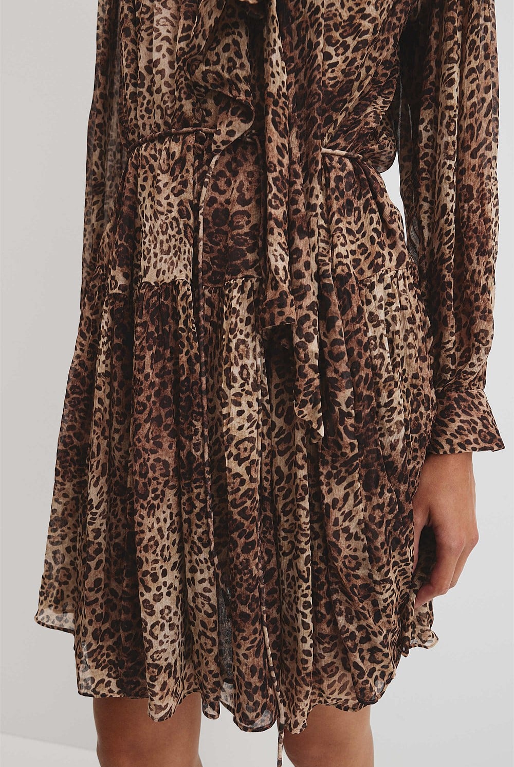 Print Cheetah Mini Dress