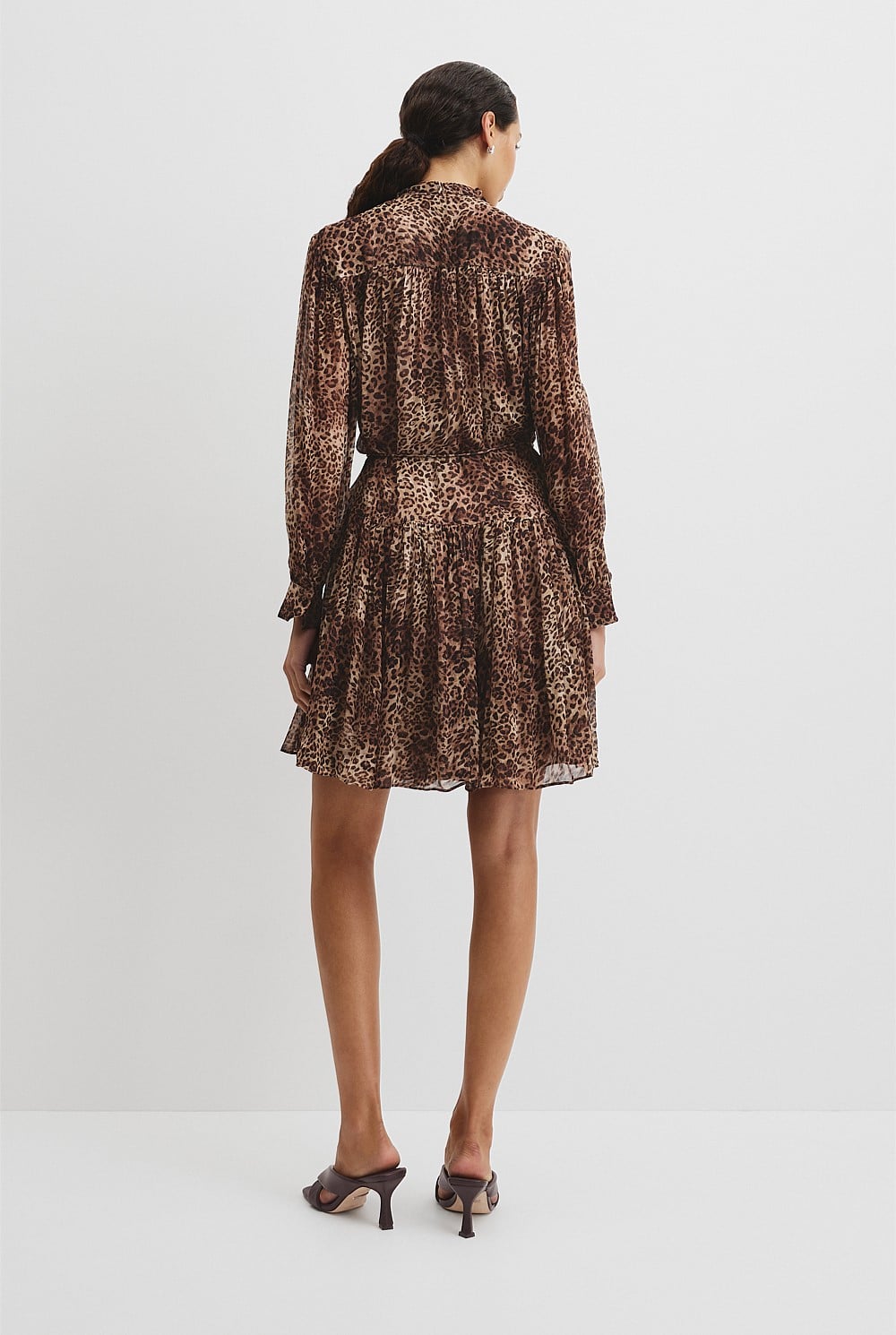 Print Cheetah Mini Dress