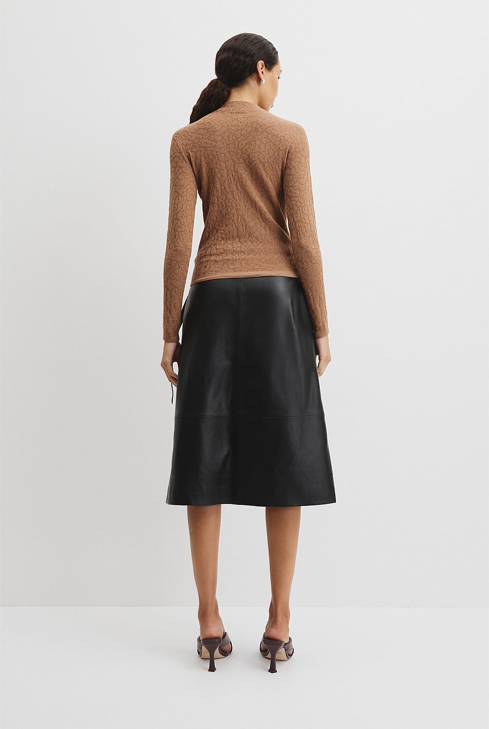Animal Jacquard Knit Top