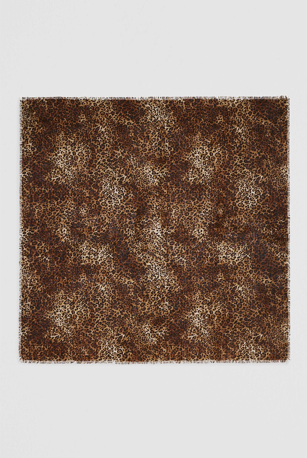 Wool Leopard Scarf
