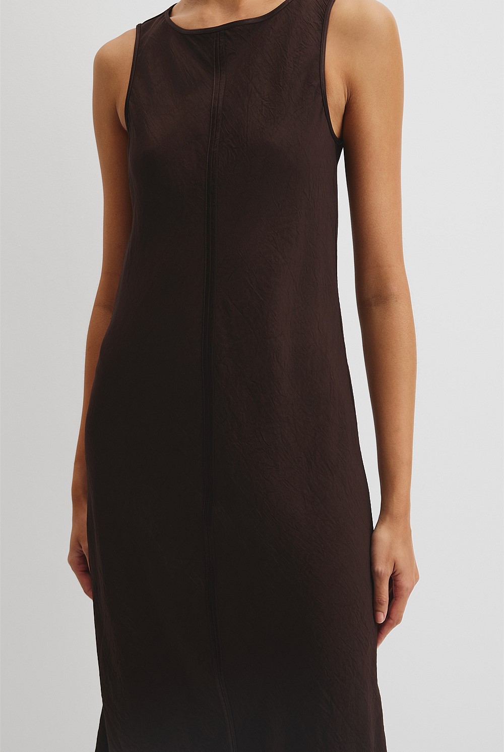 Boat Neck Bias Dress