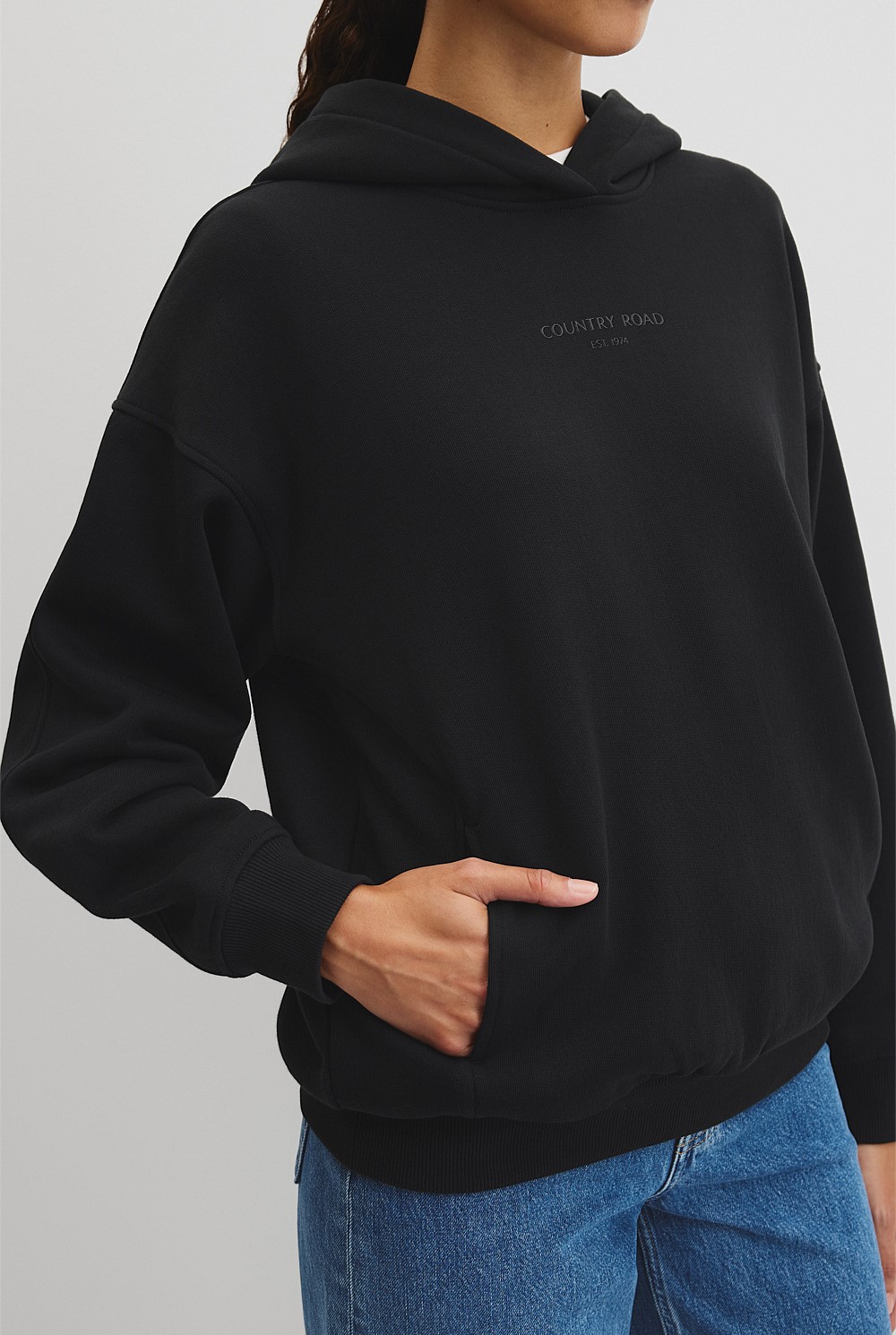 Australian Good Earth Cotton Pull Over Hooded Sweat