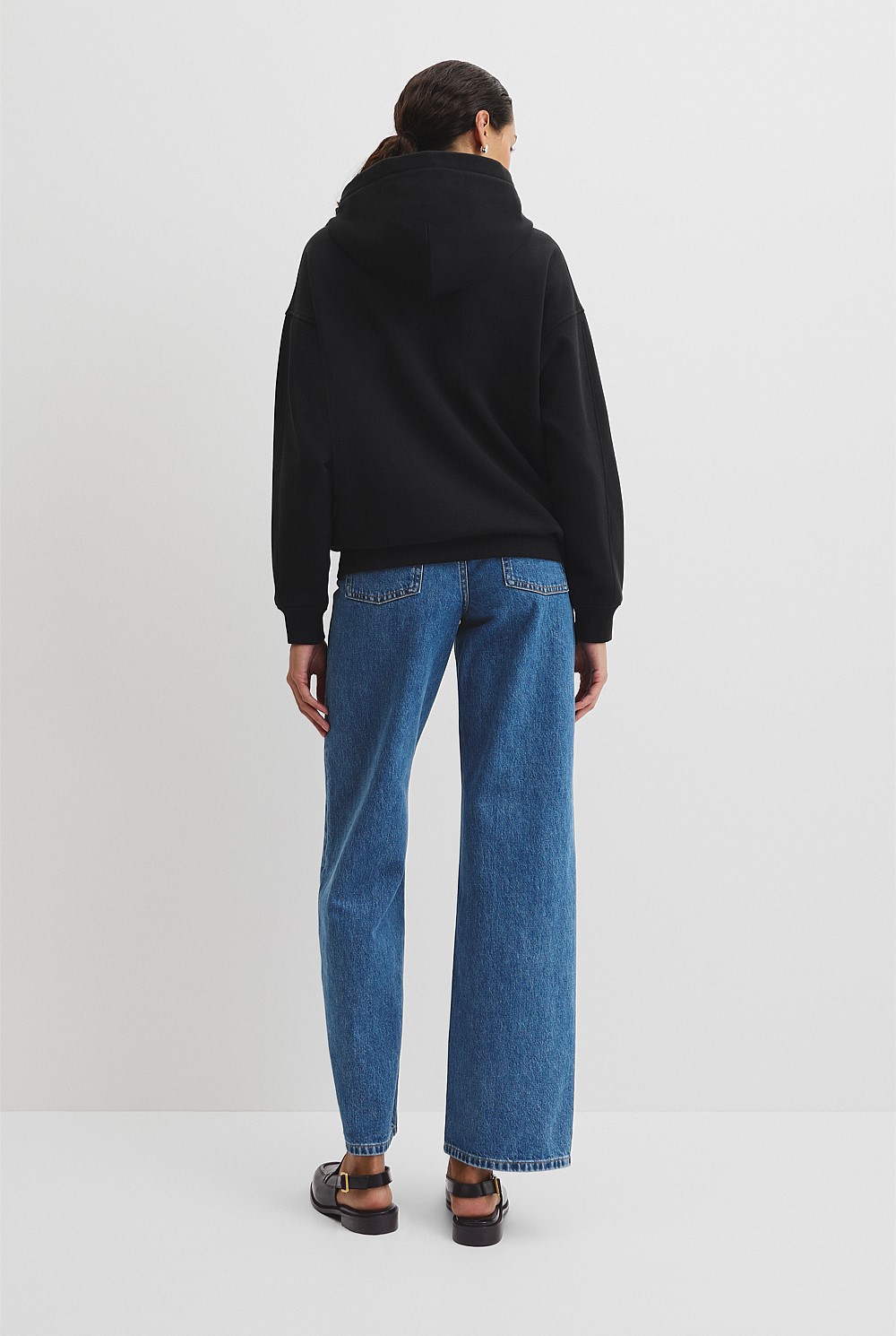 Australian Good Earth Cotton Pull Over Hooded Sweat