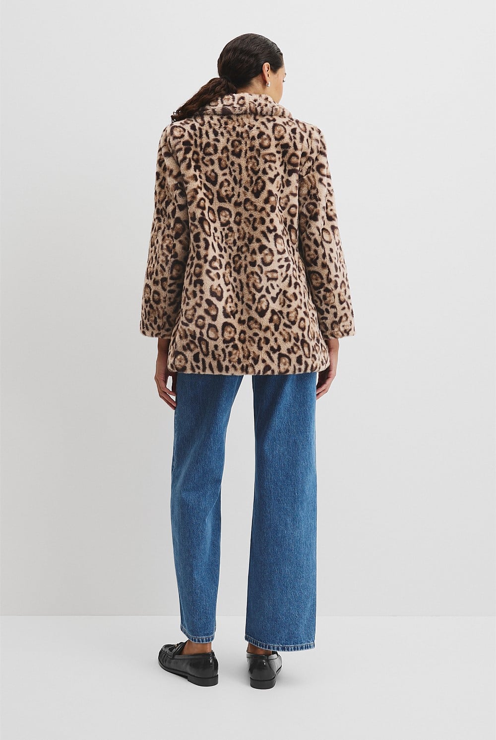 Animal Faux Fur Coat