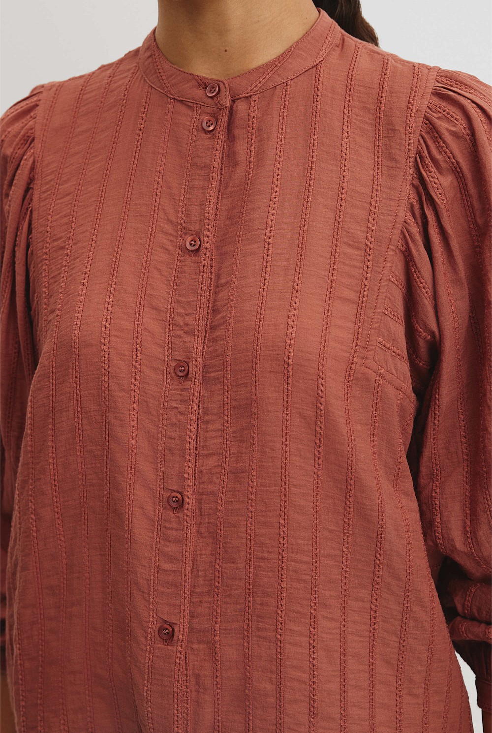 Textured Dolman Blouse