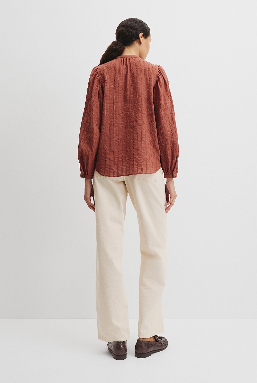 Textured Dolman Blouse