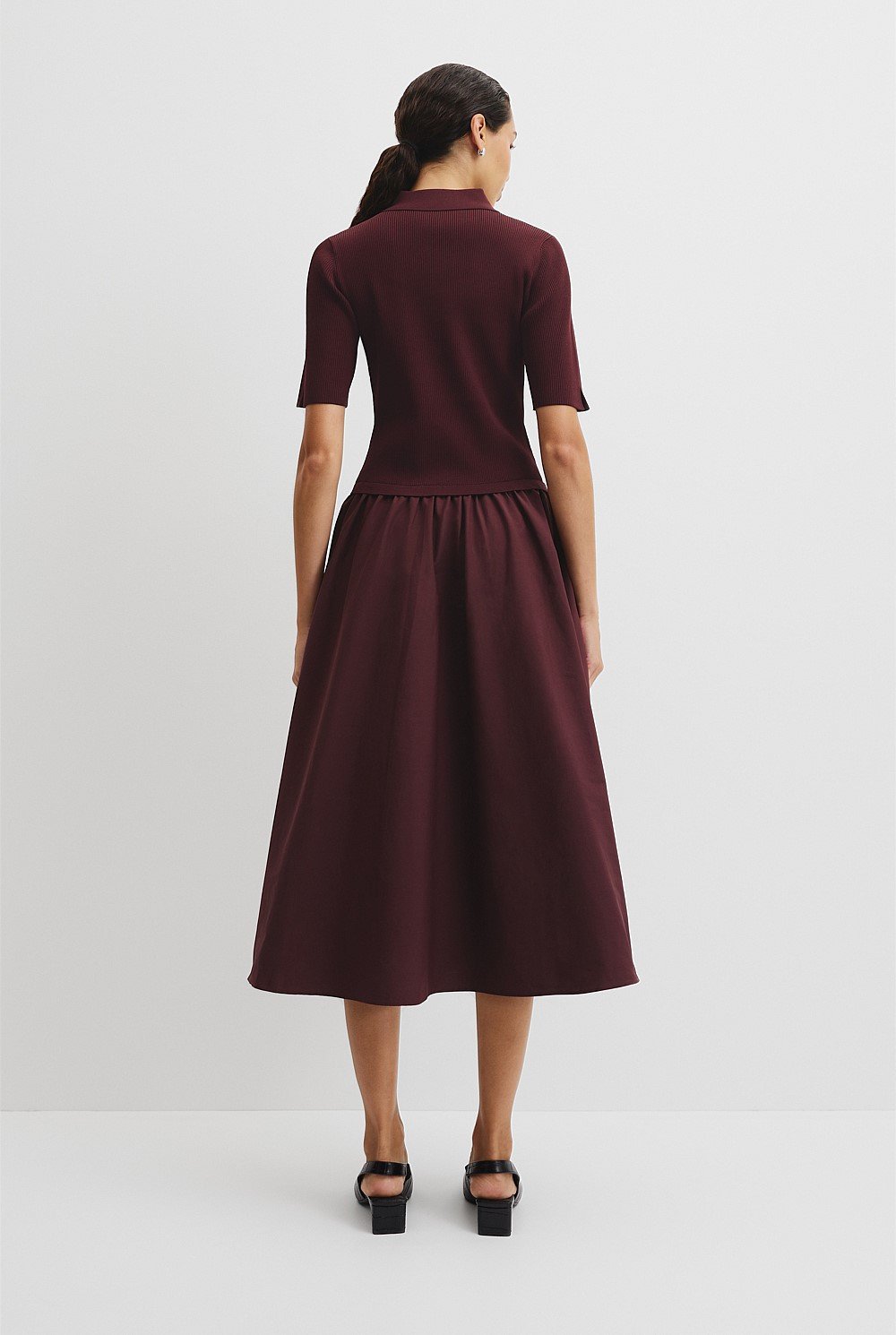 Mix Media Knit Dress