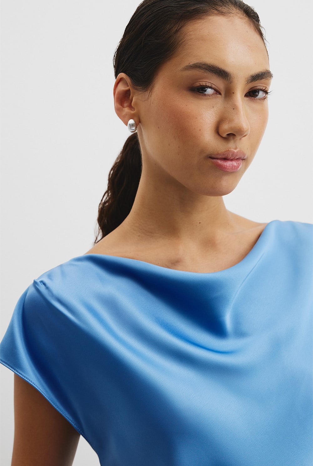 Satin Shell Top