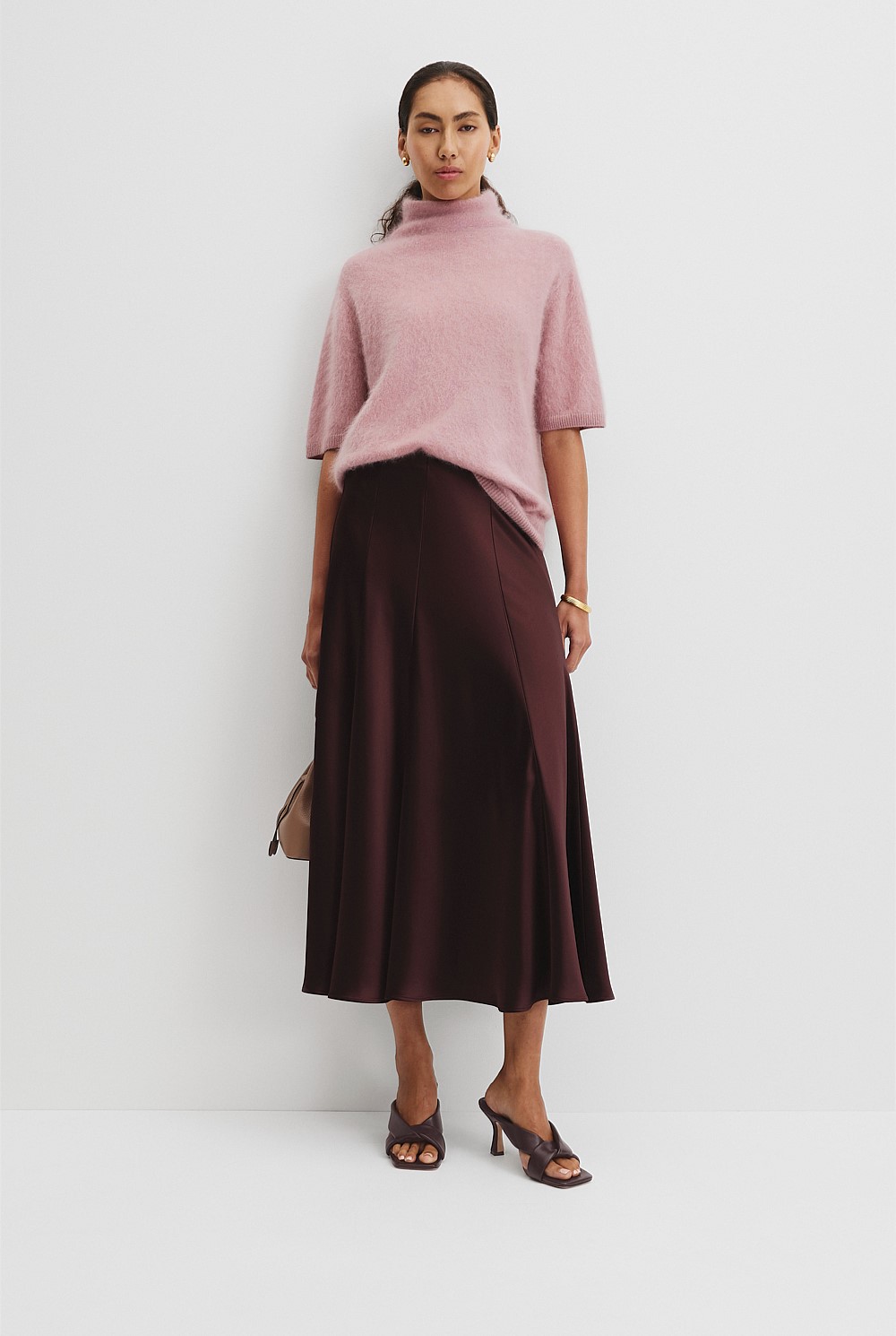 Short Sleeve Fluffy Knit