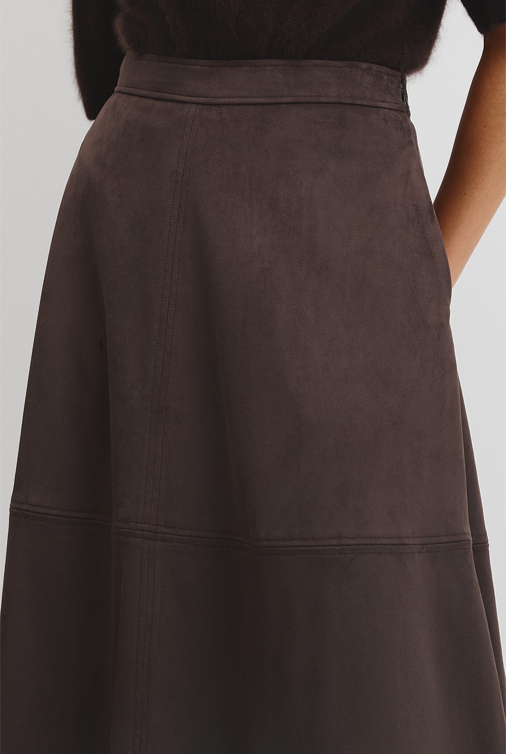 Faux Suede Skirt
