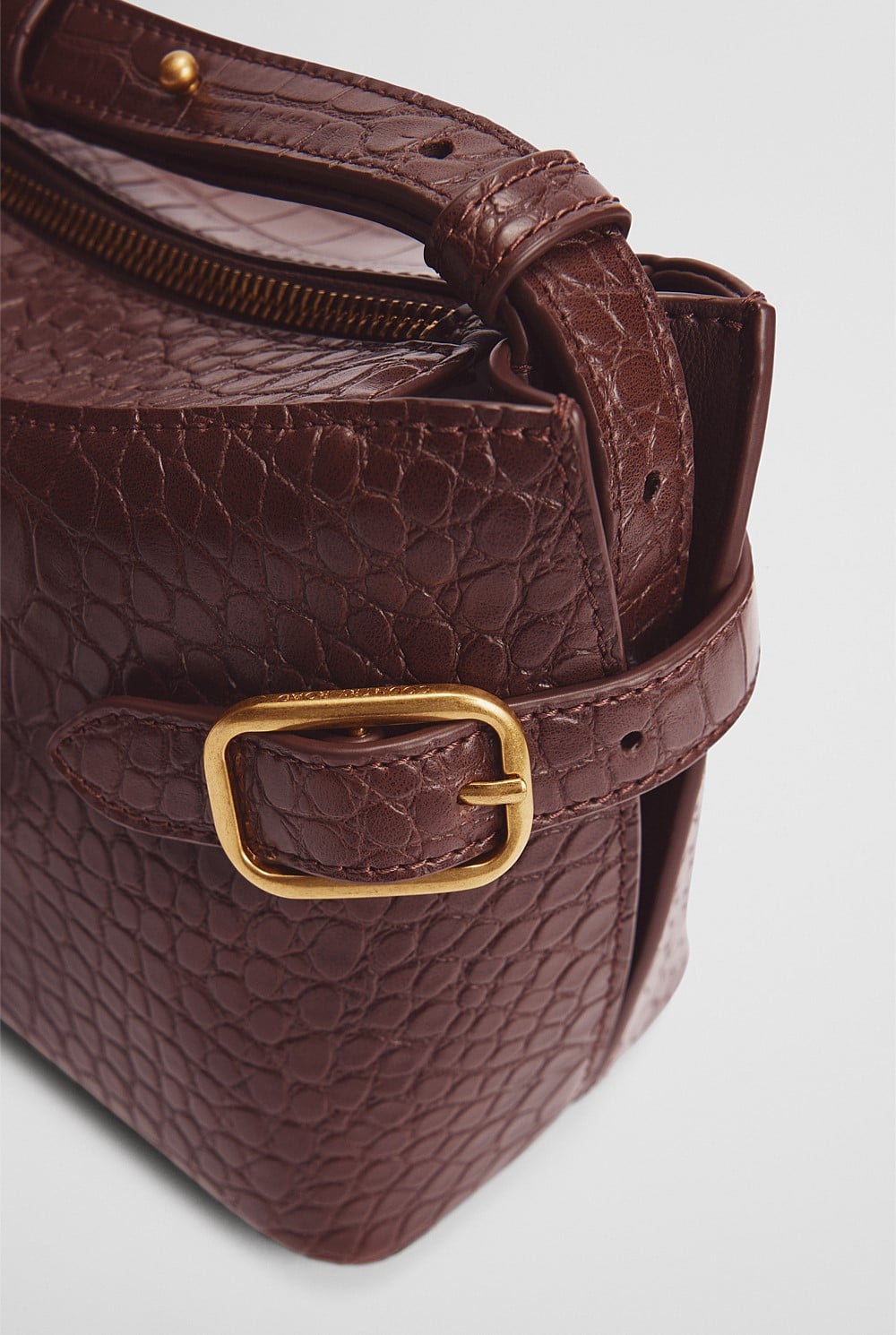 Buckle Detail Shoulder Bag