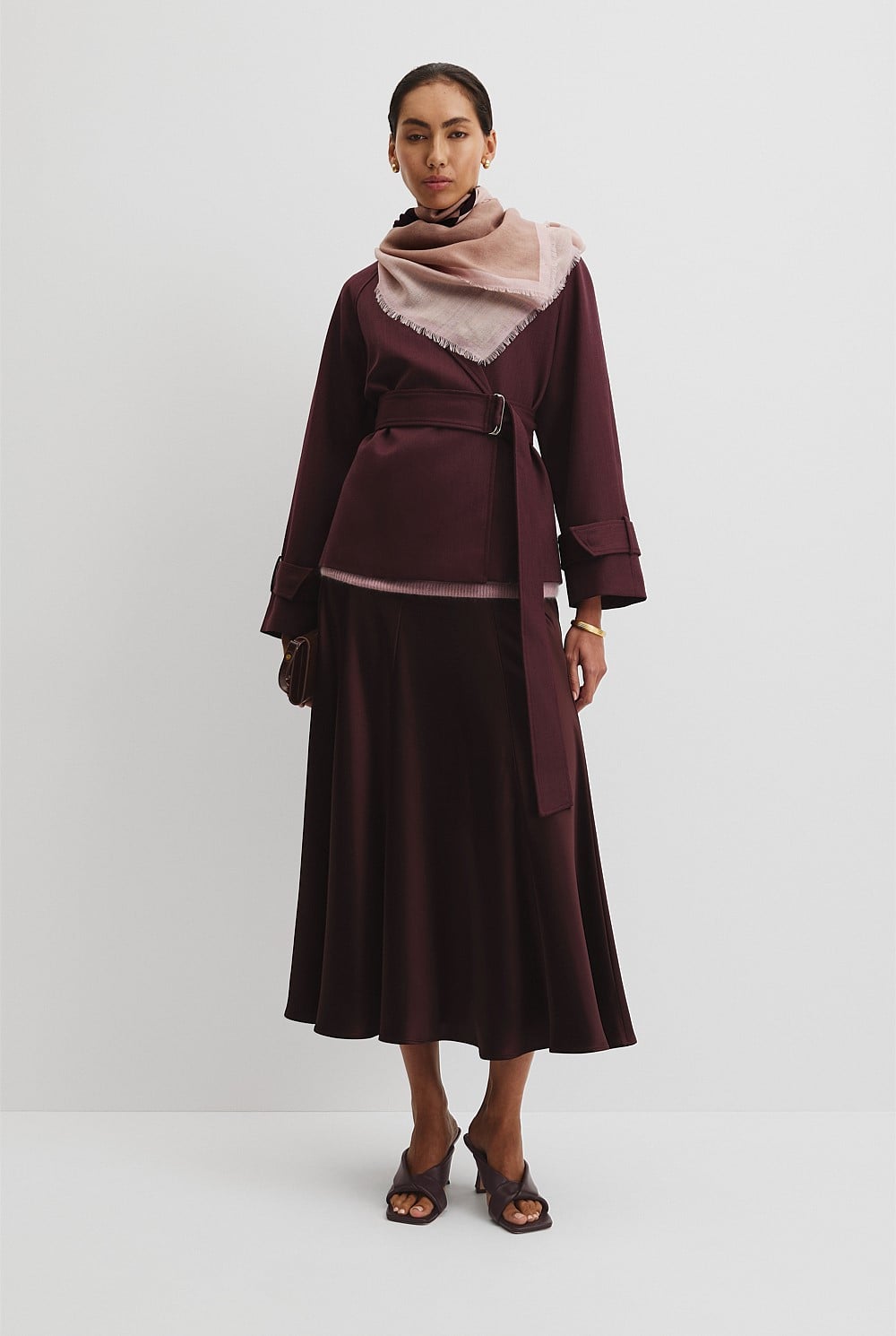 Wool Geometric Scarf