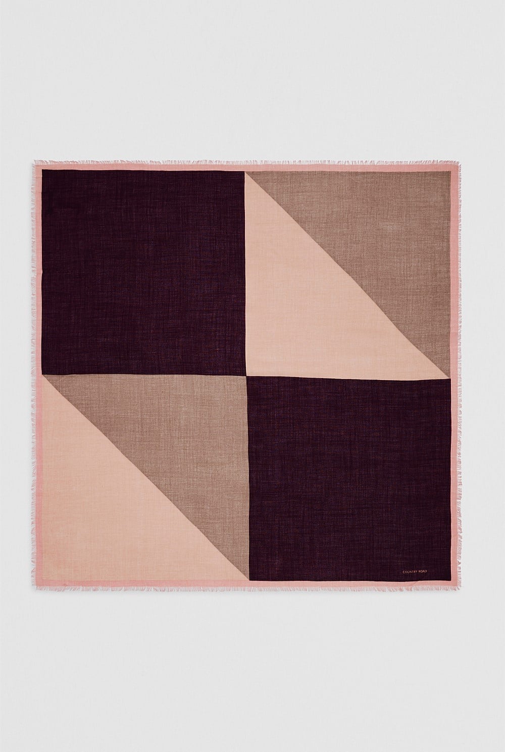 Wool Geometric Scarf