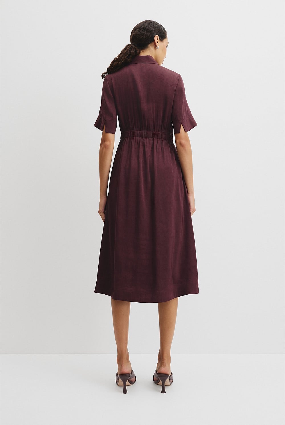 Tuck Detail Shirt Dress