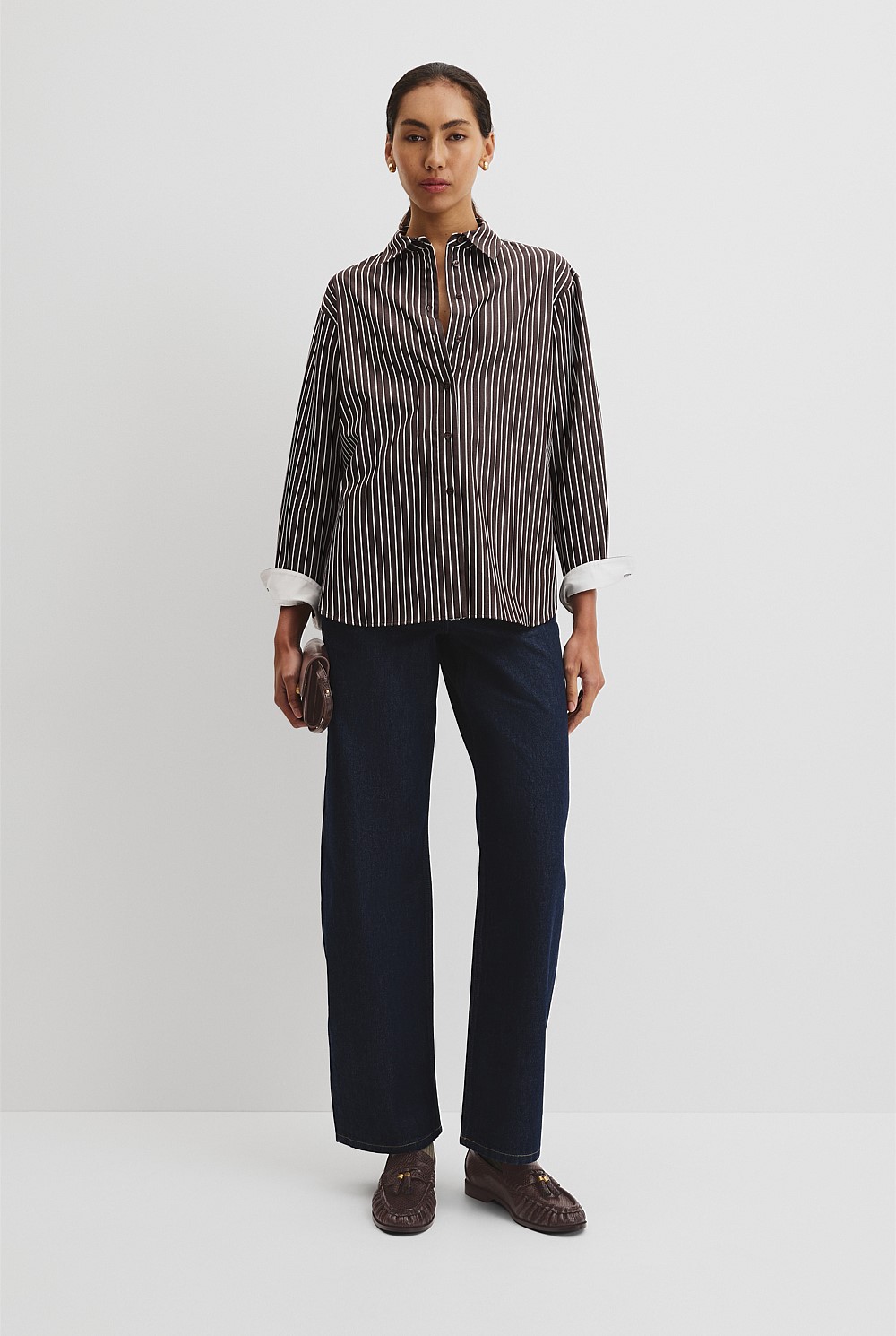 Australian Cotton Stripe Oxford Shirt