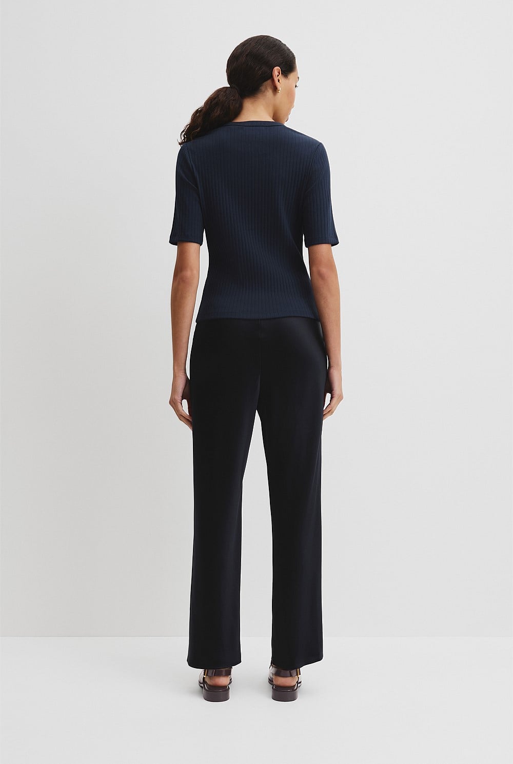 Australian Cotton Blend Short Sleeve Fitted T-Shirt