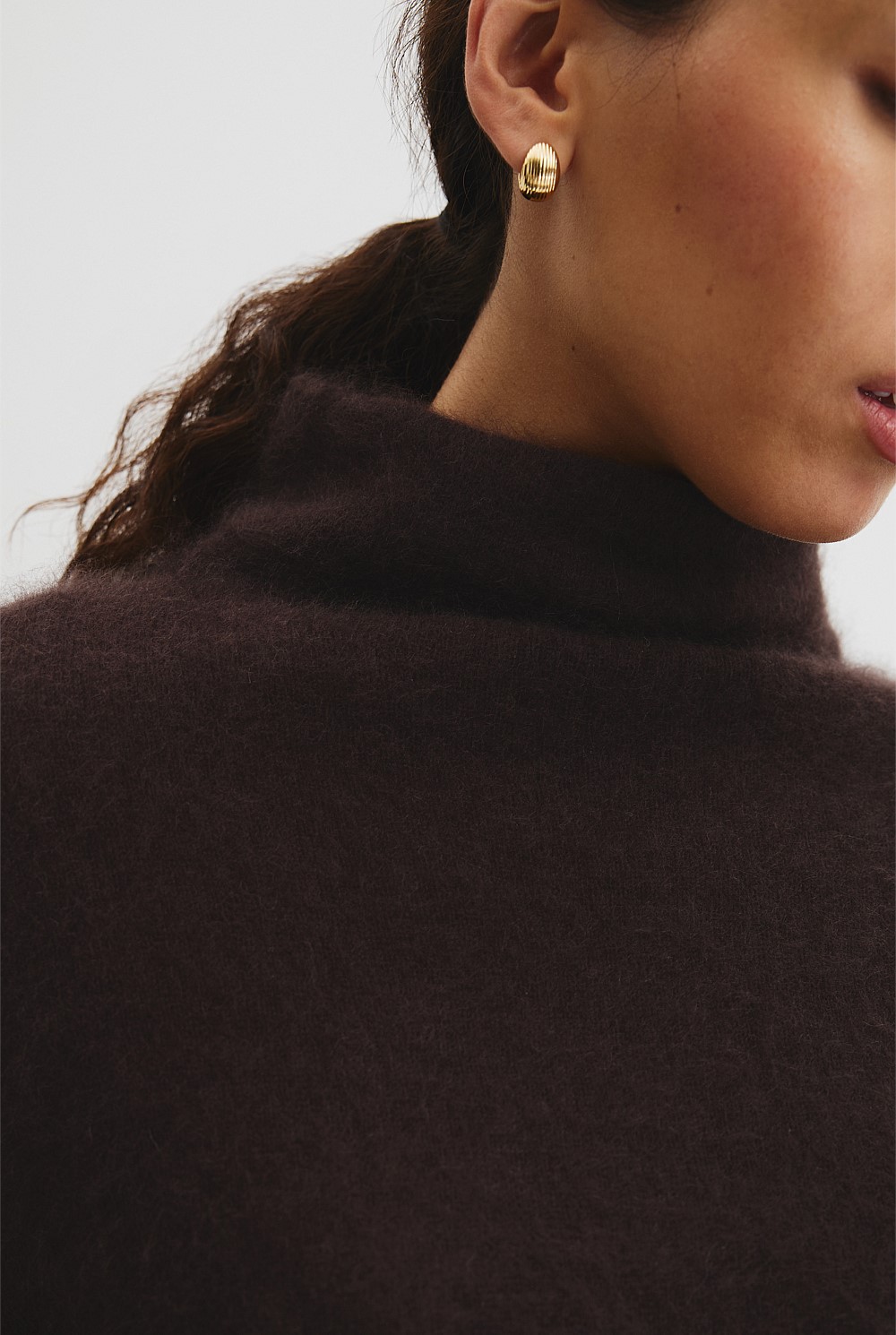 Short Sleeve Fluffy Knit