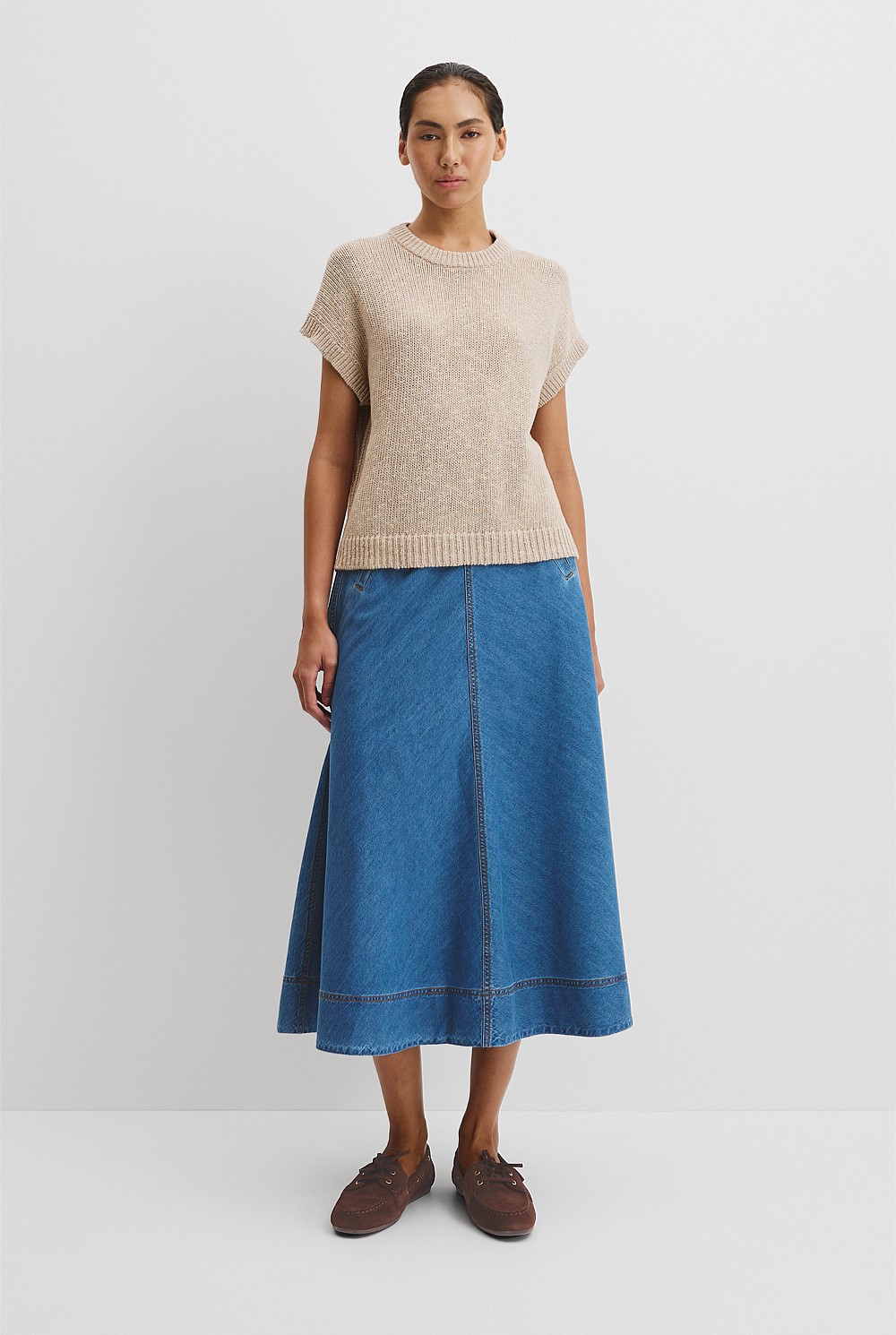 Textured Knit T-Shirt