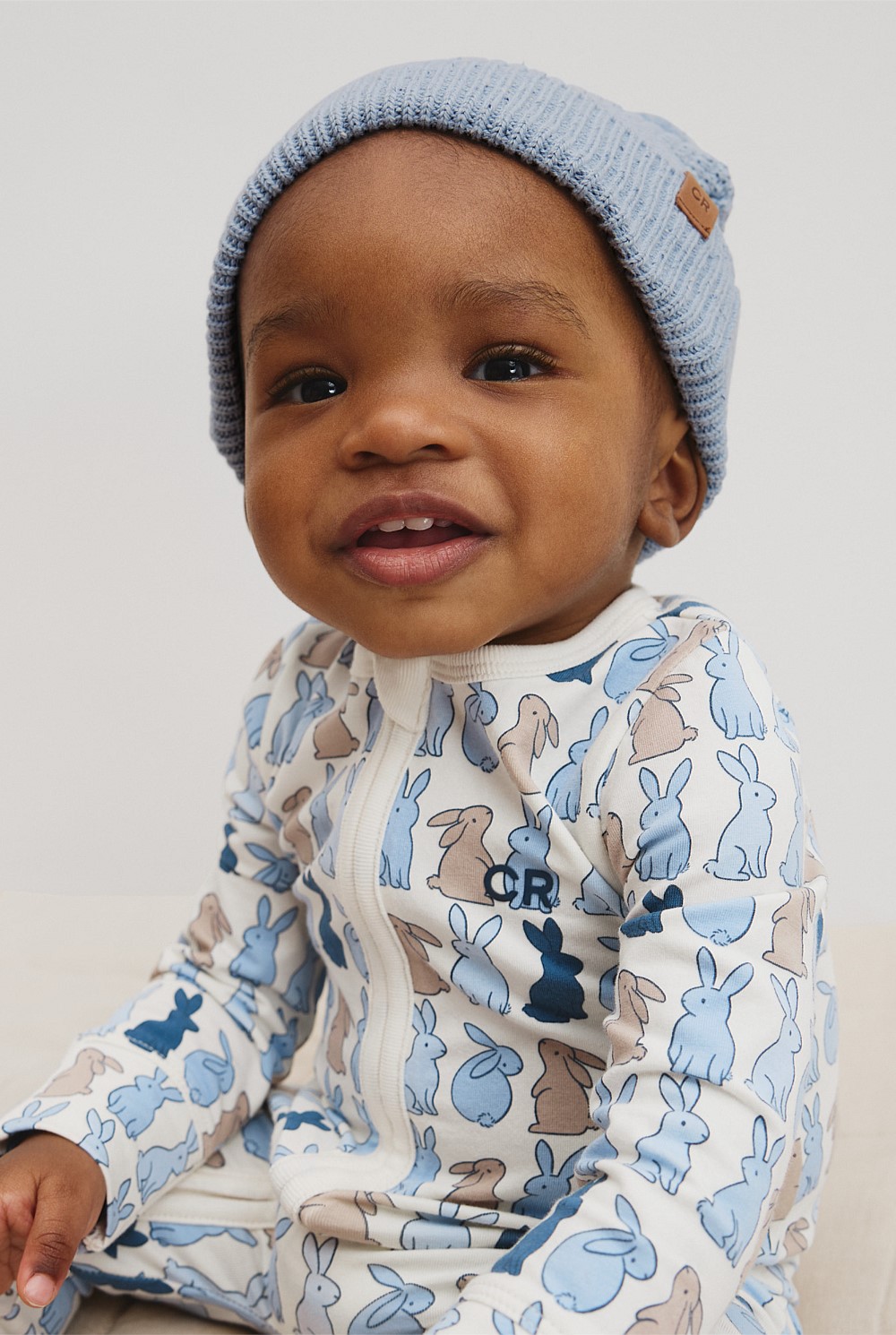 Organically Grown Cotton Cord Pom Pom Knit Beanie