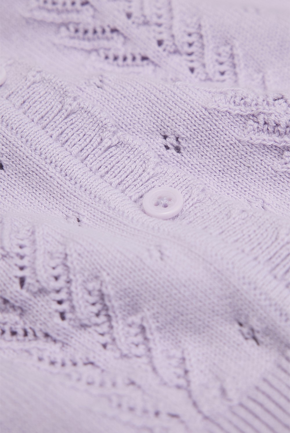 Organically Grown Cotton Cord Knit Cardigan