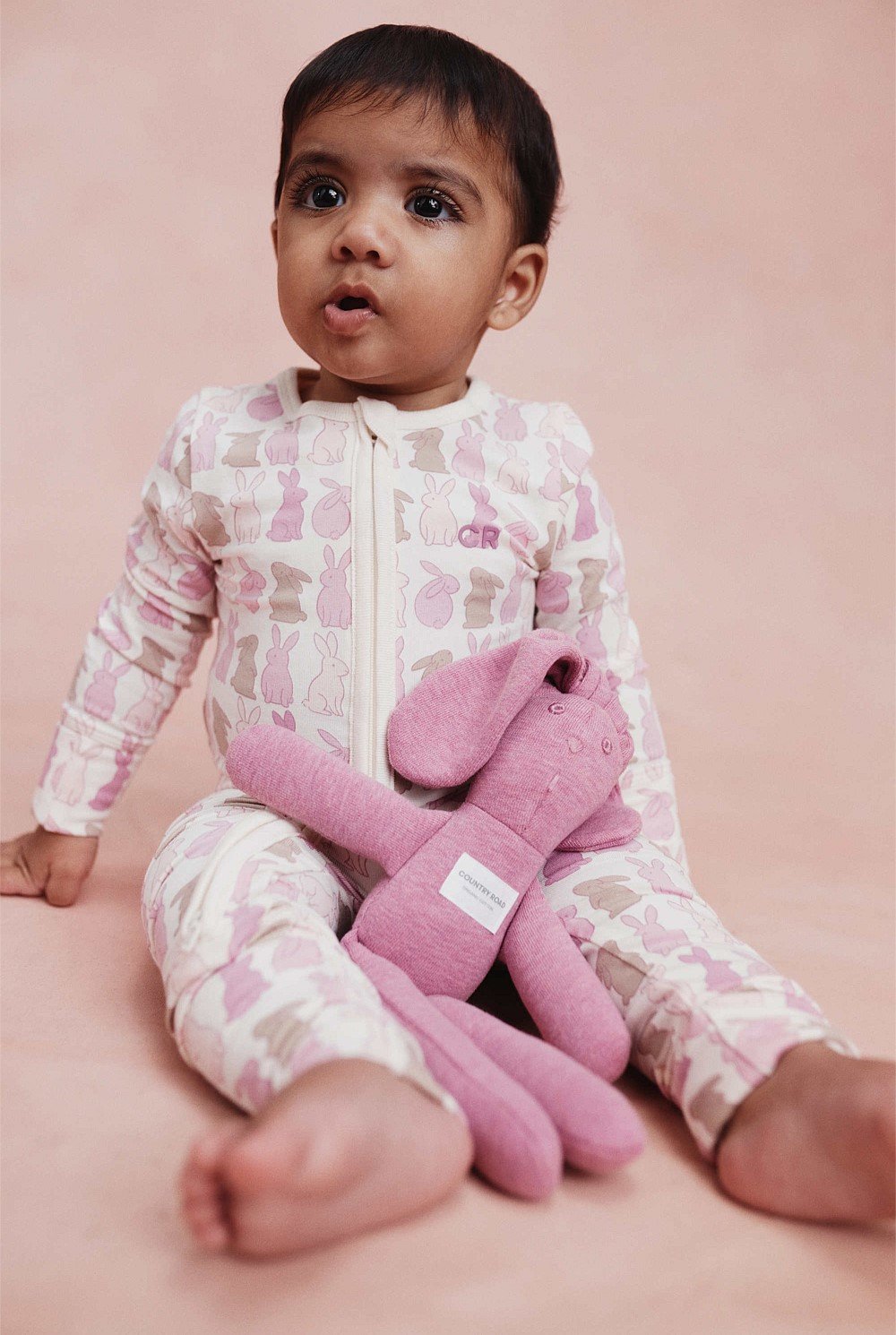 Organically Grown Cotton Cord Bunny Jumpsuit