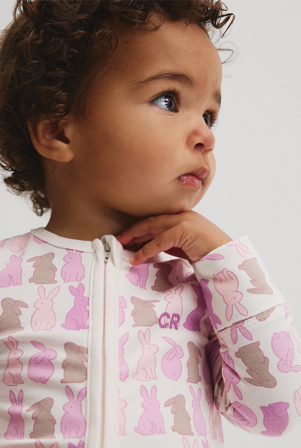 Organically Grown Cotton Cord Bunny Jumpsuit