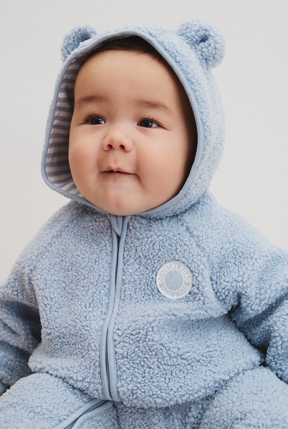Recycled Polyester Sherpa Hooded Jumpsuit