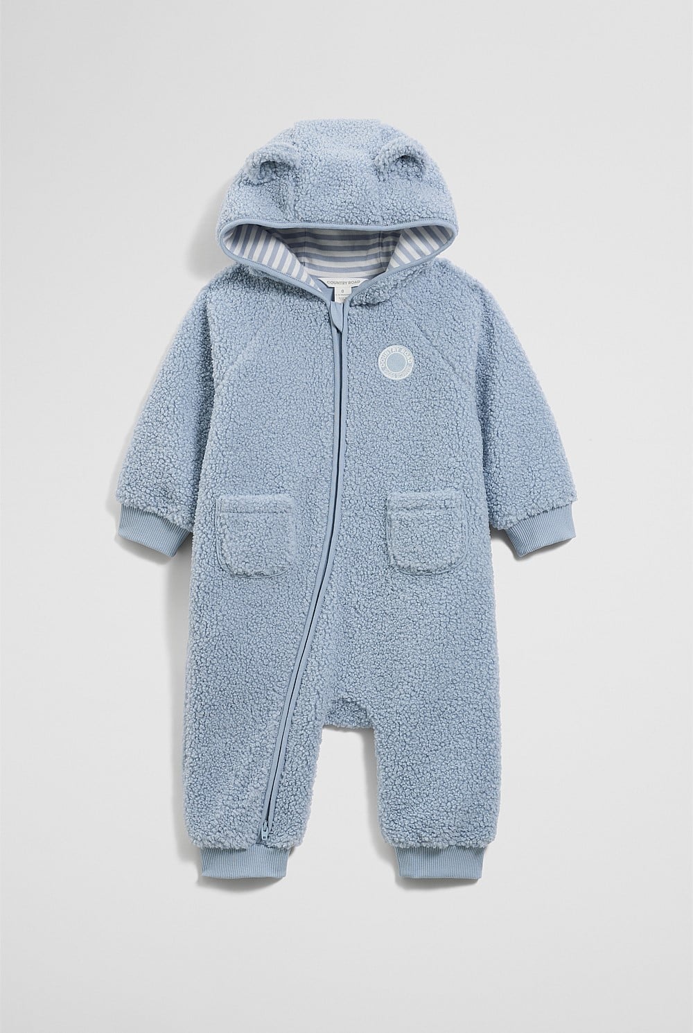 Recycled Polyester Sherpa Hooded Jumpsuit