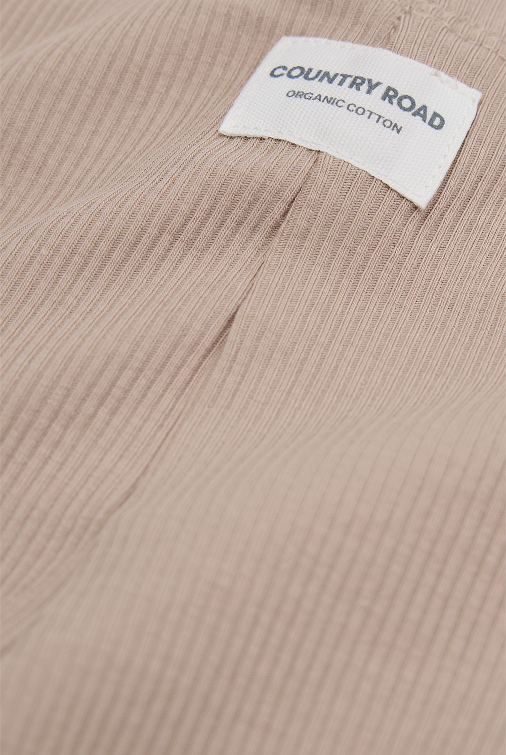 Organically Grown Cotton Blend Solid Rib Legging