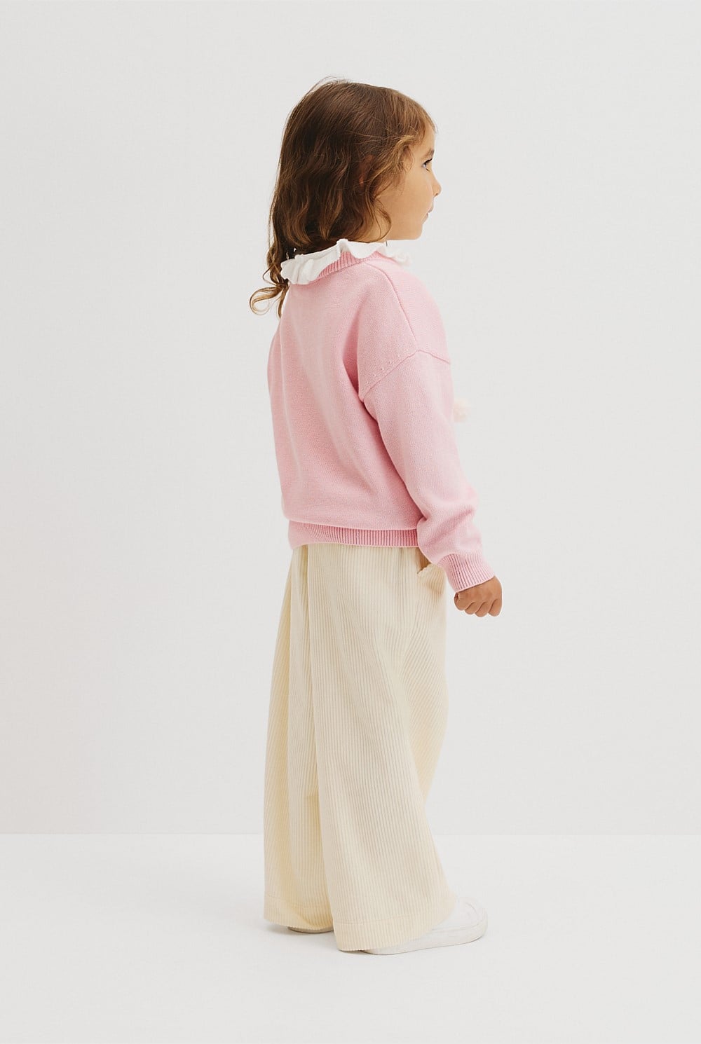 Organically Grown Cotton Blend Bunny Intarsia Knit