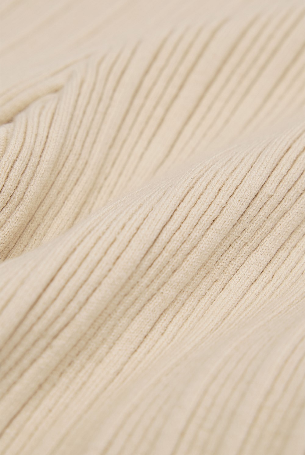 Organically Grown Cotton Blend Rib Knit Pant