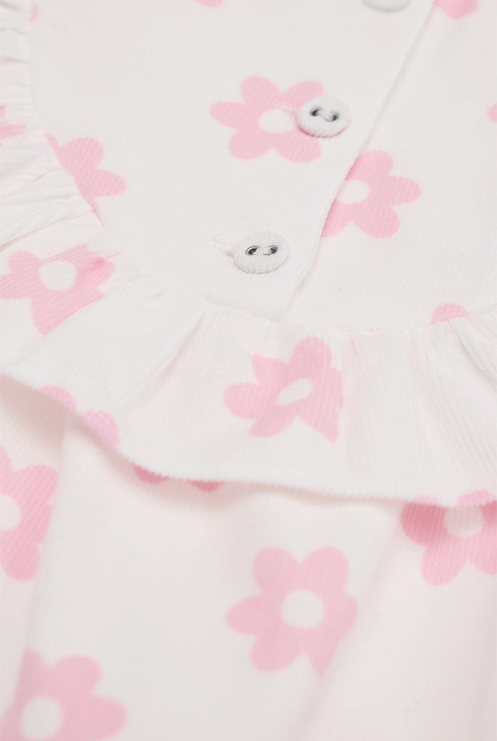 Organically Grown Cotton Cord Frill Dress Set