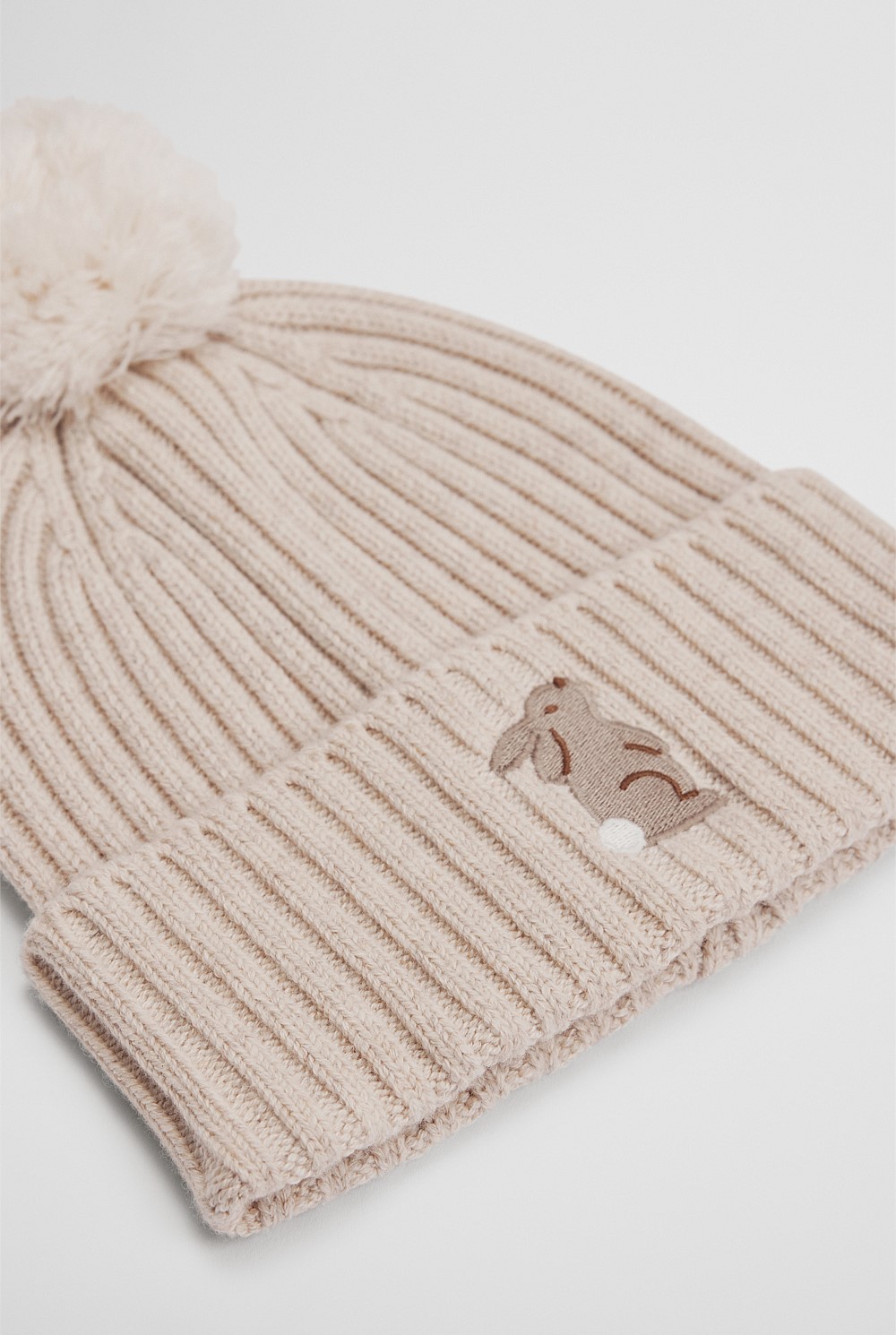 Organically Grown Cotton Blend Bunny Beanie