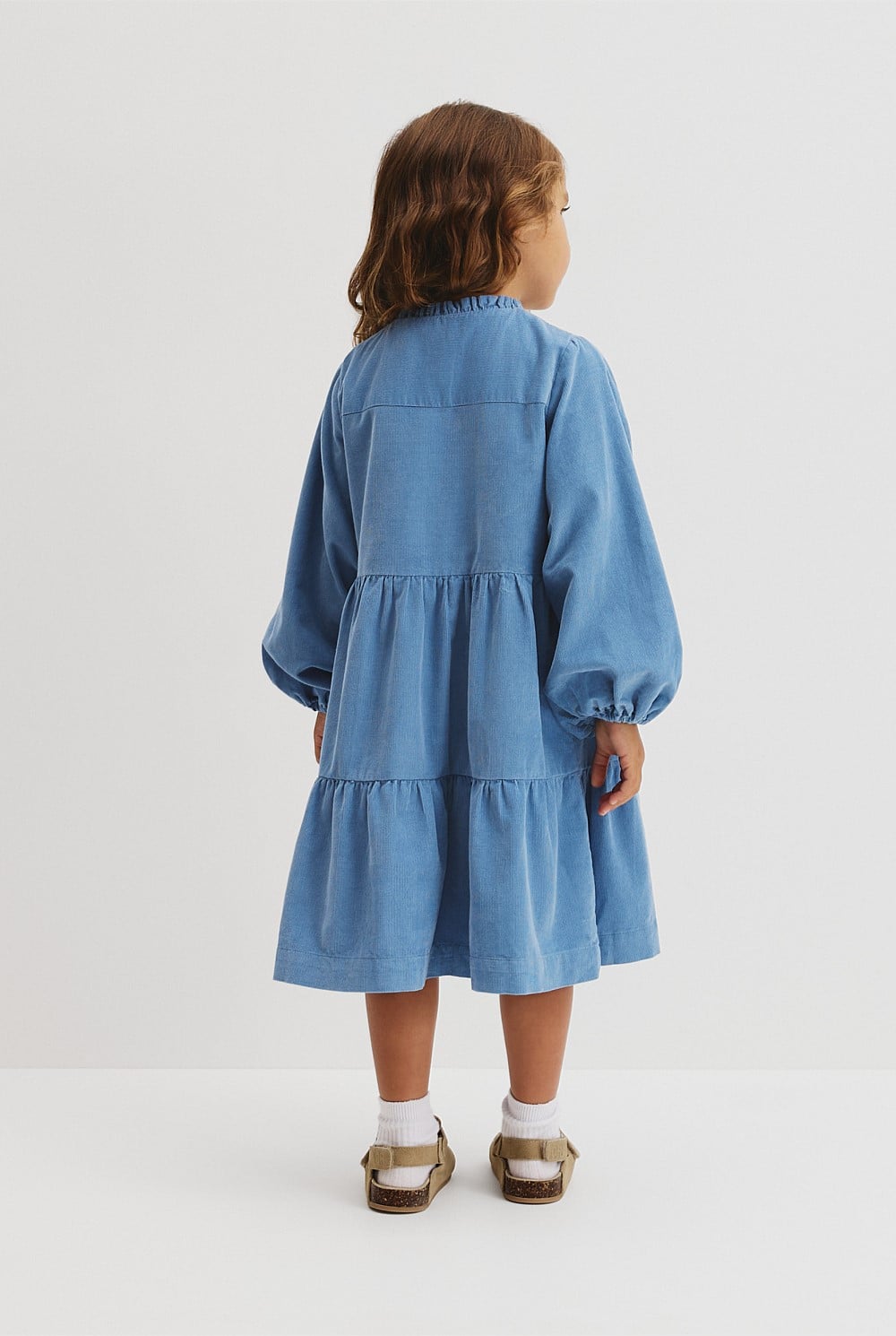 Organically Grown Cotton Long Sleeve Corduroy Dress