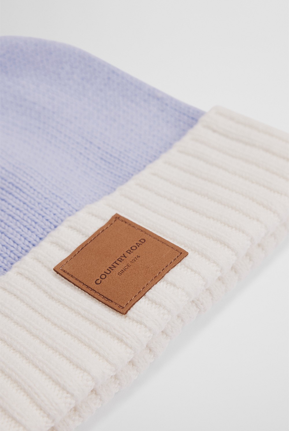 Organically Grown Cotton Blend Patch Logo Beanie