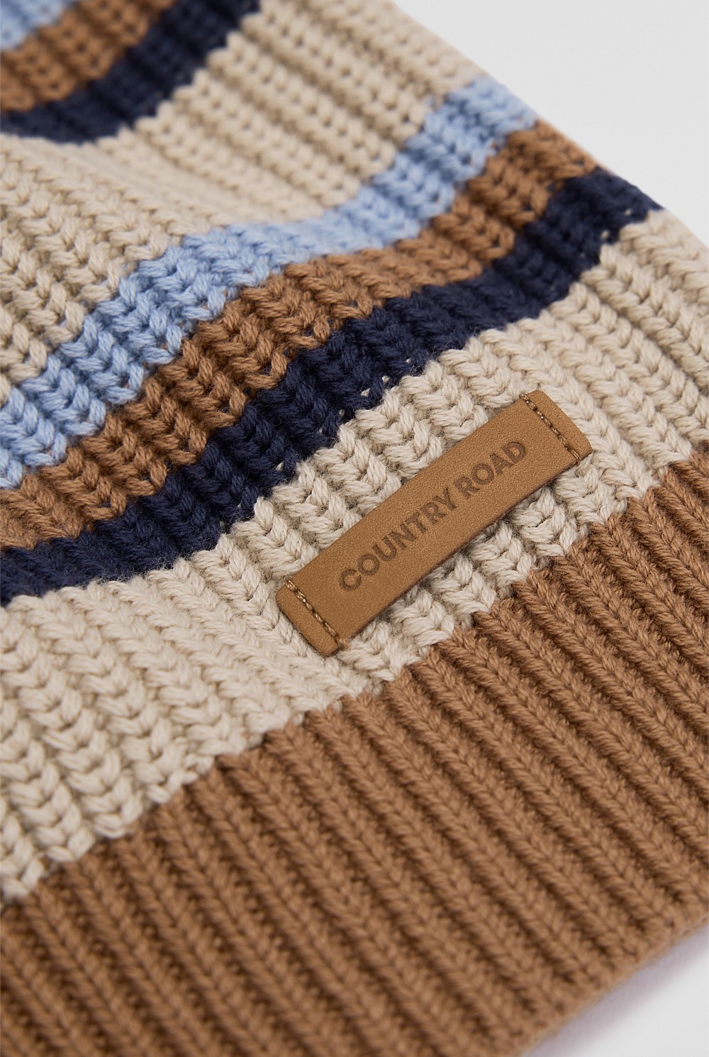 Crew Neck Stripe Knit