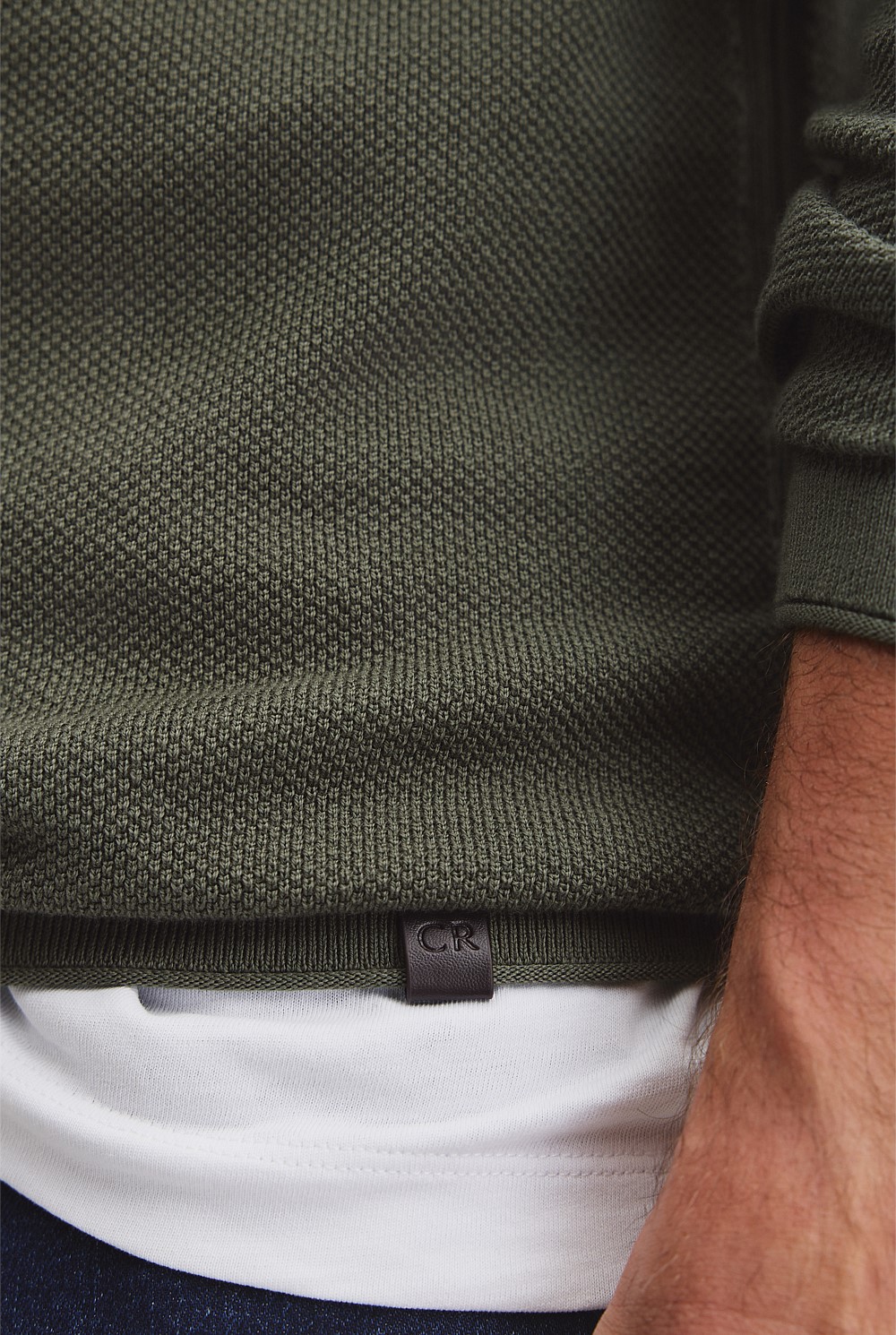 Australian Good Earth Cotton Pique Polo Knit