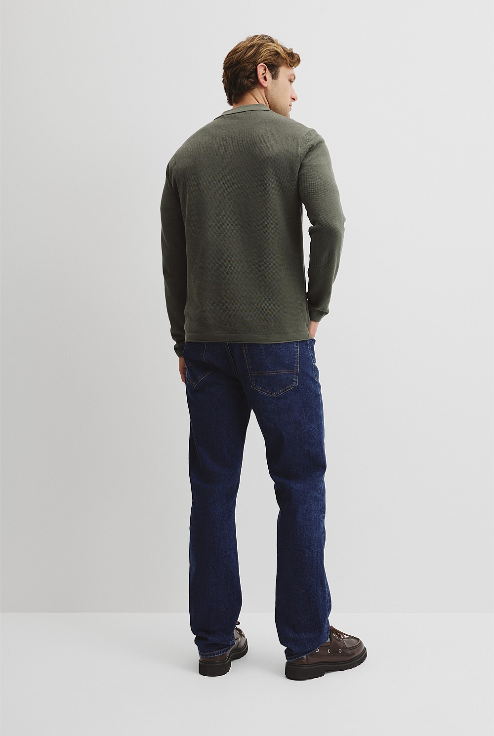 Australian Good Earth Cotton Pique Polo Knit