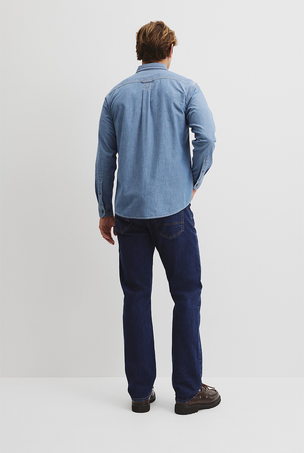 Regular Fit Workwear Chambray Shirt