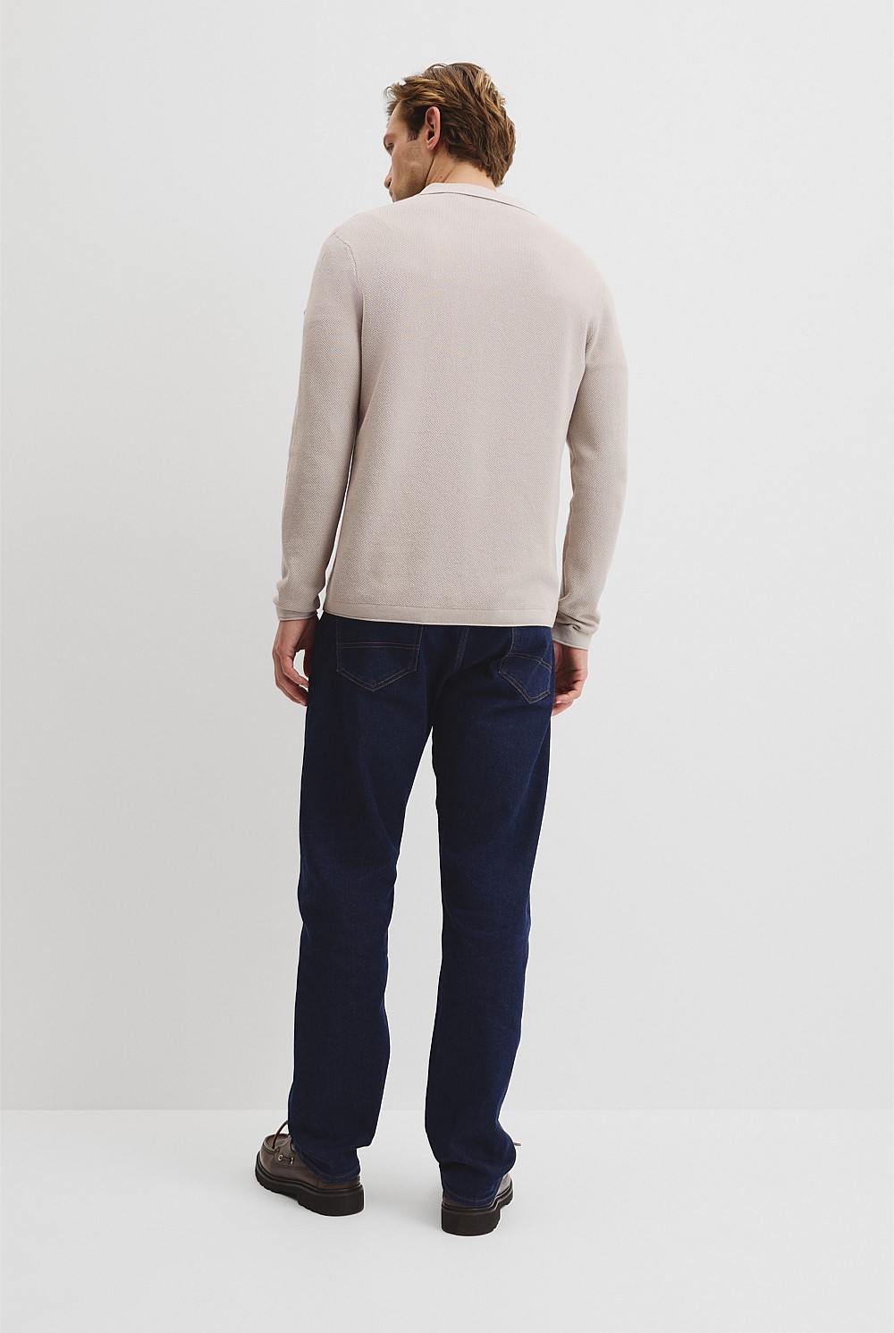 Australian Good Earth Cotton Pique Polo Knit