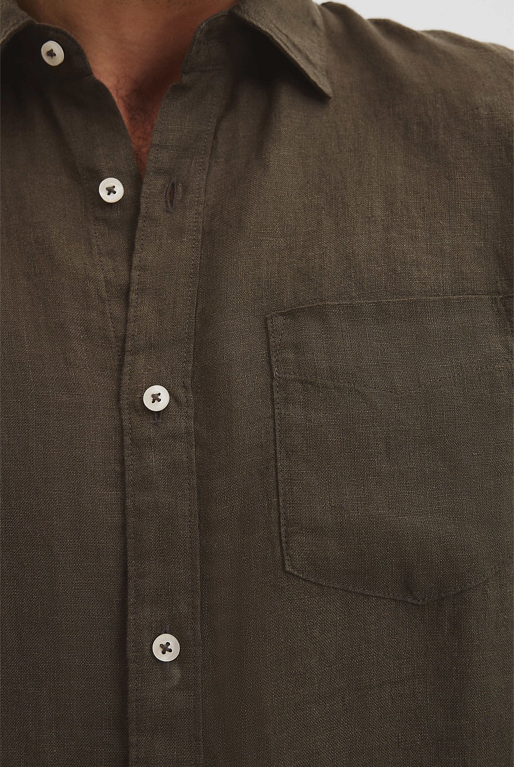 Organically Grown Linen Regular Fit Shirt