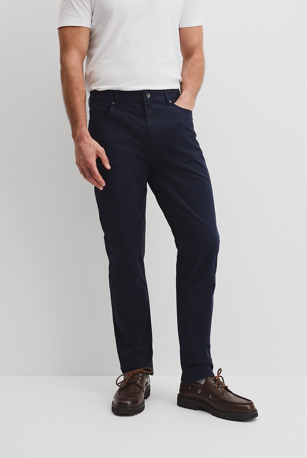 Australian Cotton Tapered Five Pocket Pant
