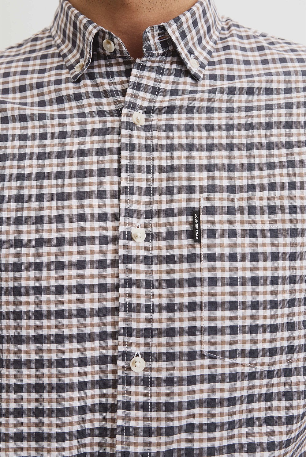 Australian Good Earth Cotton Regular Fit Check Shirt