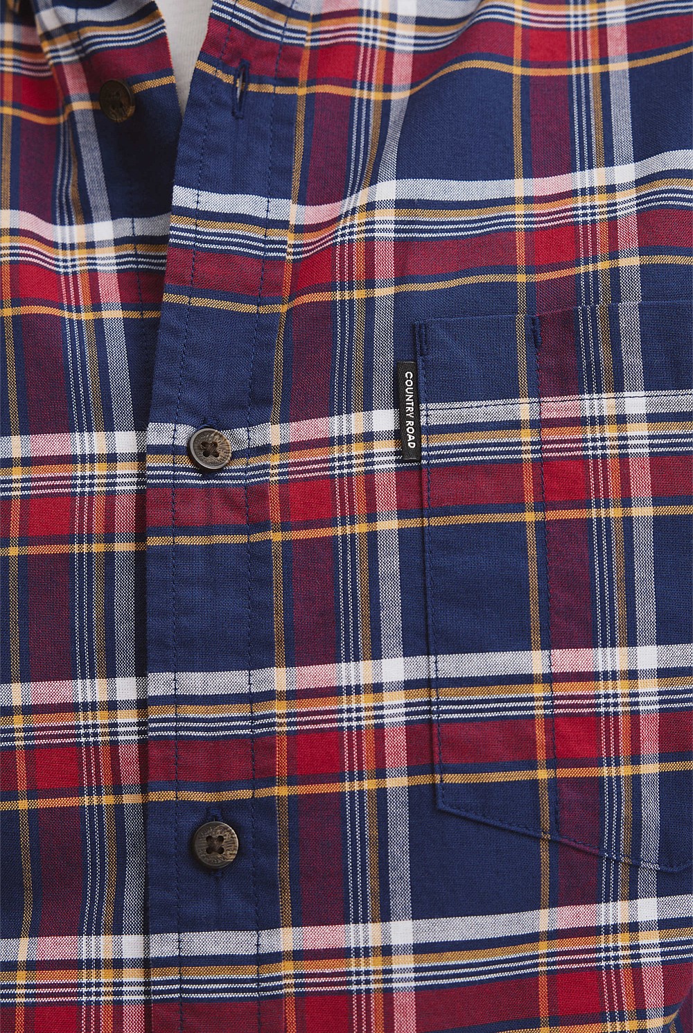 Australian Good Earth Cotton Regular Fit Check Shirt