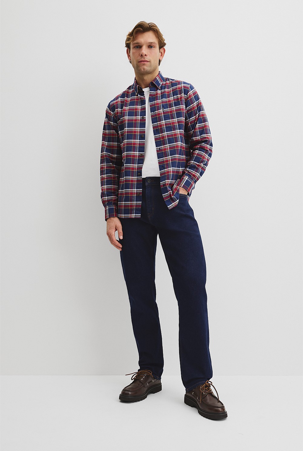 Australian Good Earth Cotton Regular Fit Check Shirt