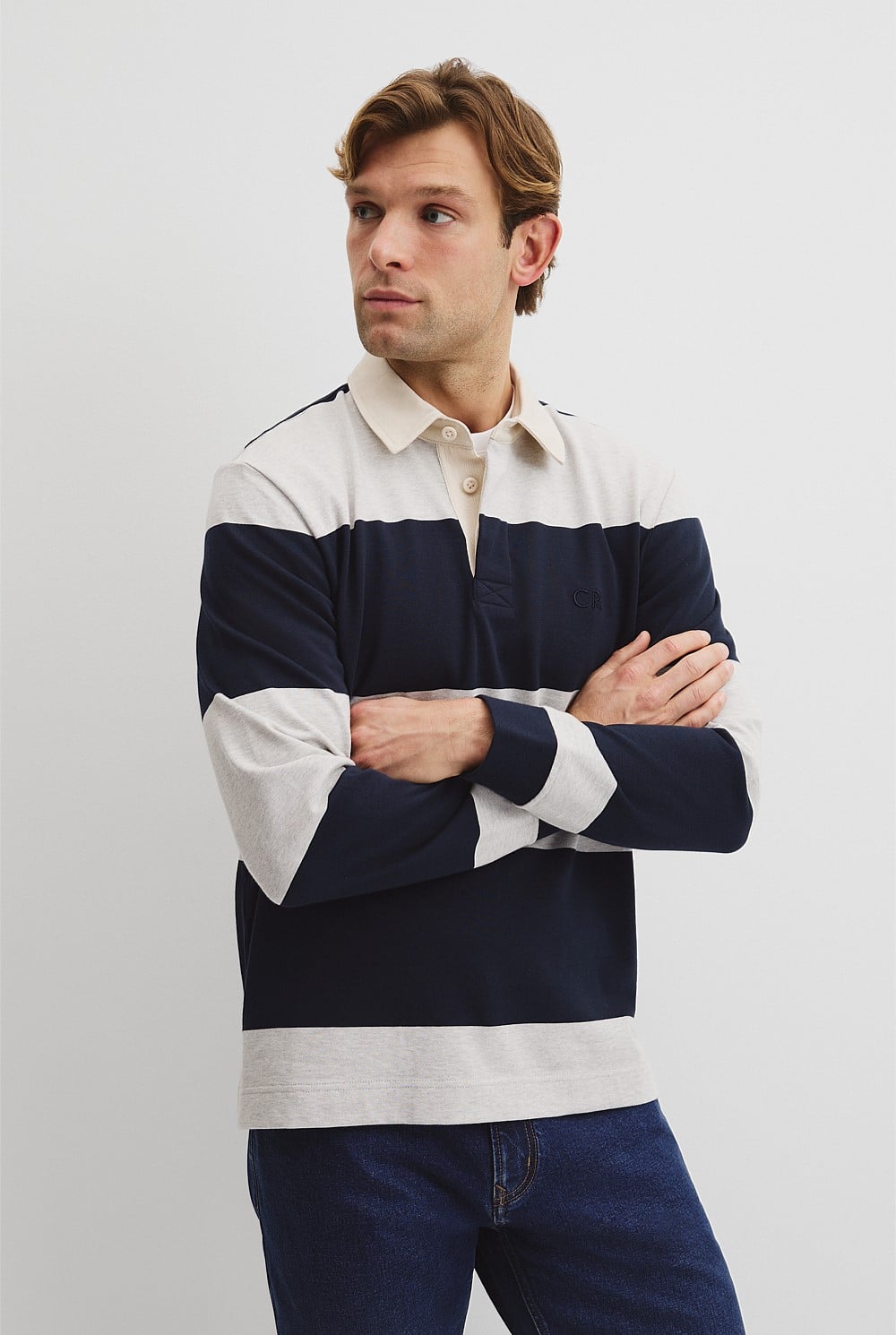 Australian Cotton Stripe Rugby Polo