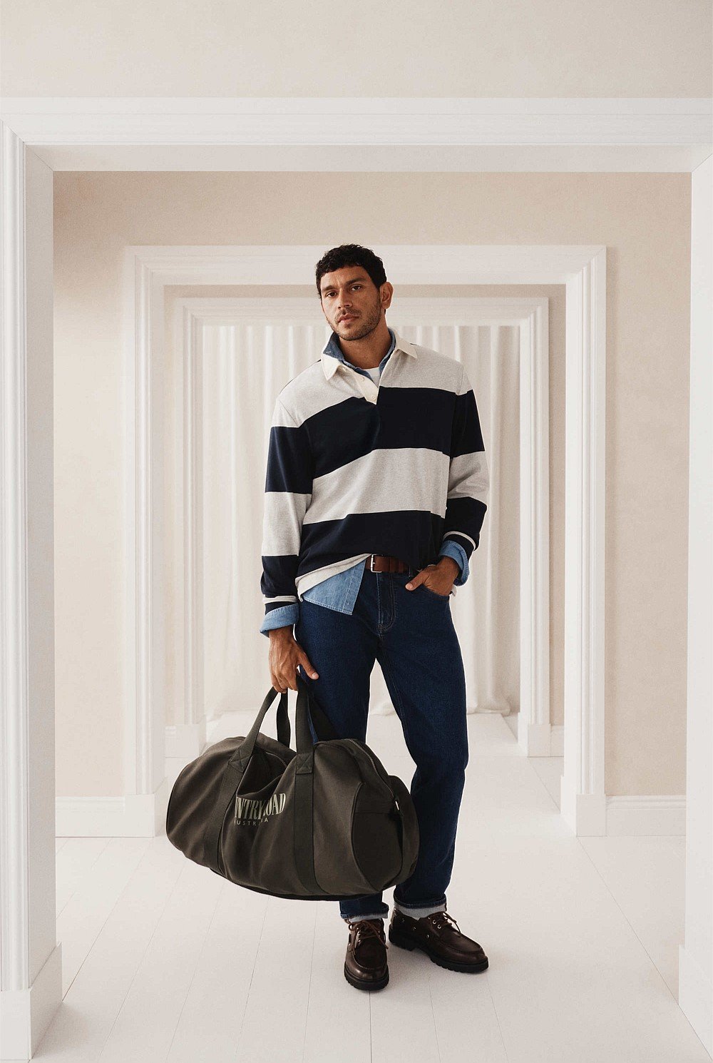 Australian Cotton Stripe Rugby Polo